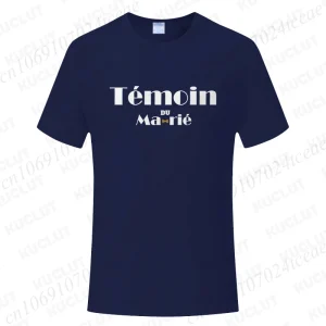 T-shirt EVG témoin du marié marine