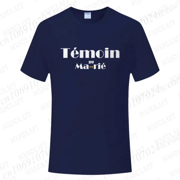T-shirt EVG témoin du marié marine