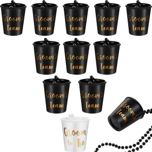 lot de 12 colliers avec verre à shot intégré