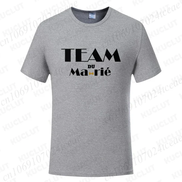 T-shirt EVG Team du marié Gris