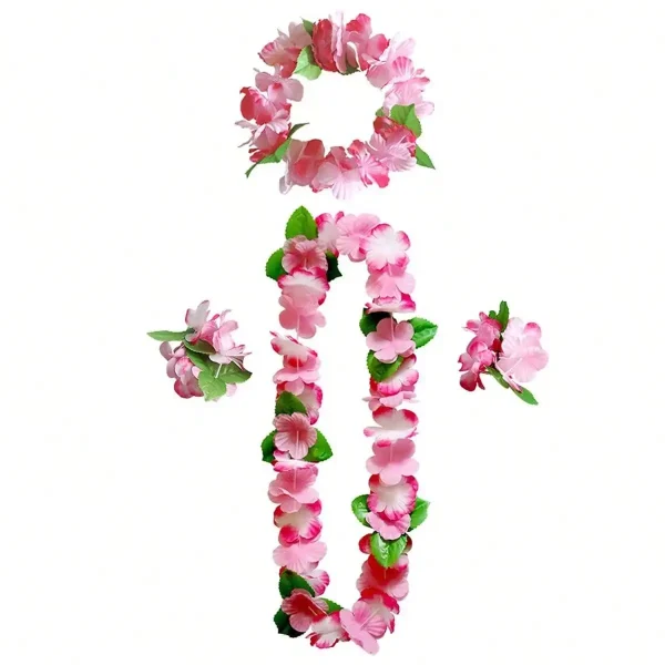 déguisement hawaï EVJF rose