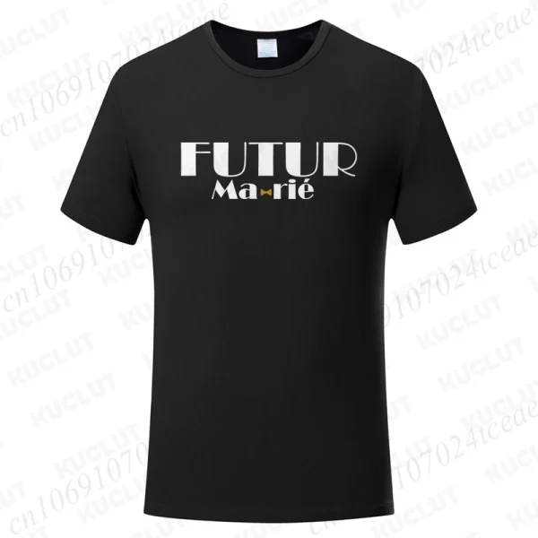 T-shirt EVG futur marié noir