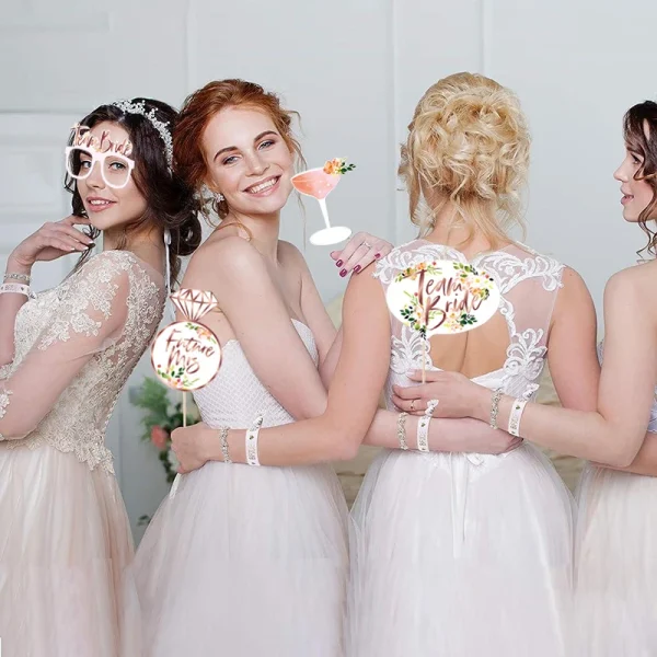 accessoires photo booth équipe de la mariée EVJF