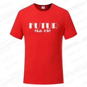T-shirt EVG Futur marié Rouge