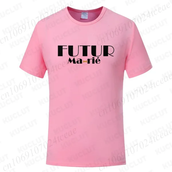 T-shirt EVG futur marié rose