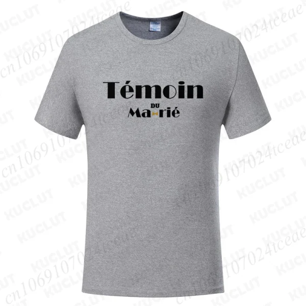 T-shirt EVG témoin du marié gris