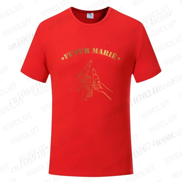 T-Shirt EVG Futur Marié Rouge