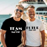 t-shirt invitation enterrement de vie de garçon gris