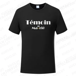 T-shirt EVG Témoin du Marié Noir
