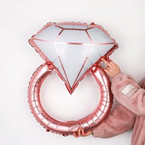 bague diamant rose gold ballon evjf