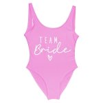 bride squad maillot de bain rose