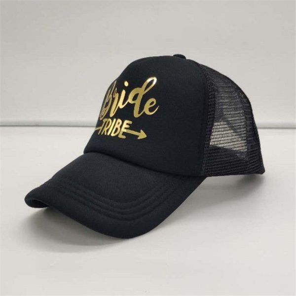 casquette noir et dore evjf