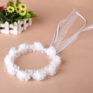 couronne de fleurs blanches EVJF