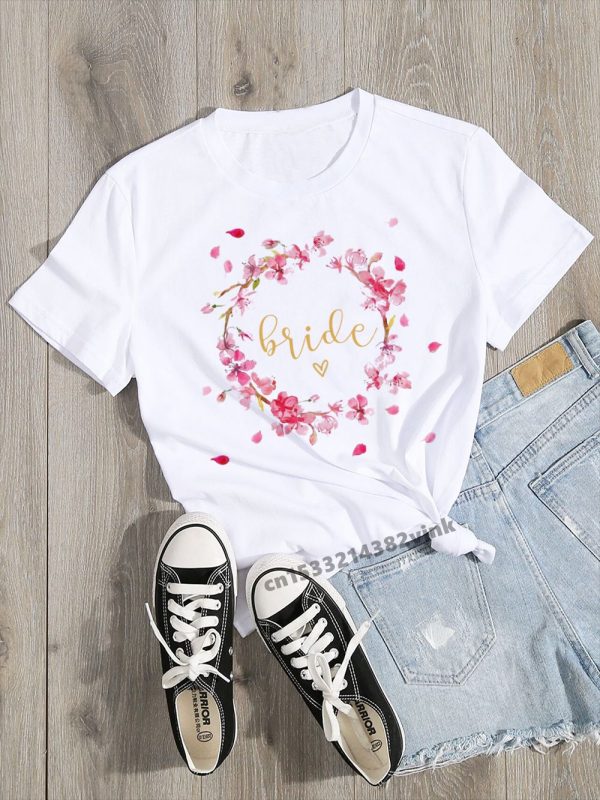 evjf tee shirt fleuri