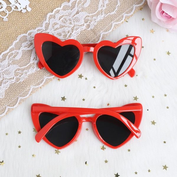 lunettes rouges coeur evjf