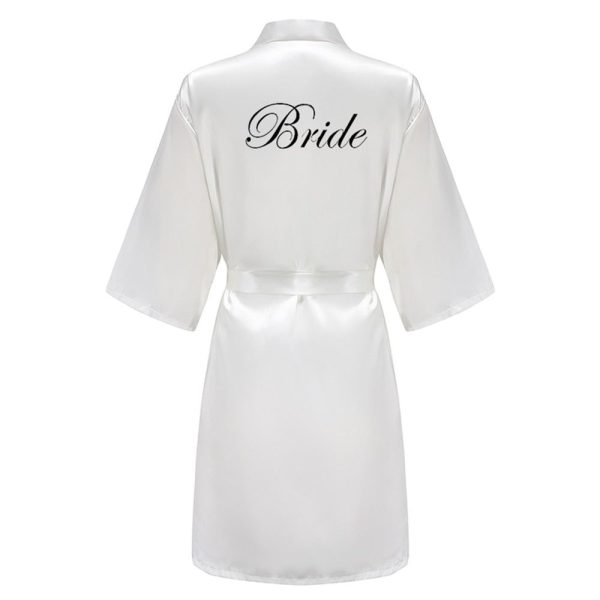 peignoir mariee blanc