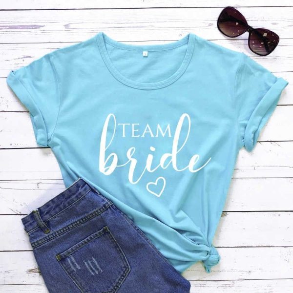 tee shirt bleu logo pour EVJF
