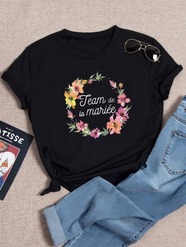 tee-shirt evjf fleur