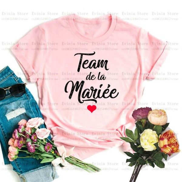 tee shirt rose enterrement de vie de jeune fille