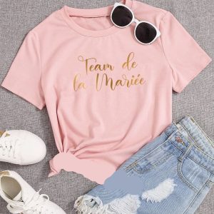 tee shirt rose evjf