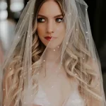 voile de mariée avec perles