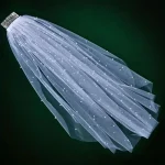 voile de mariage perlé
