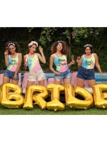 débardeur noir équipe de mariage tie dye