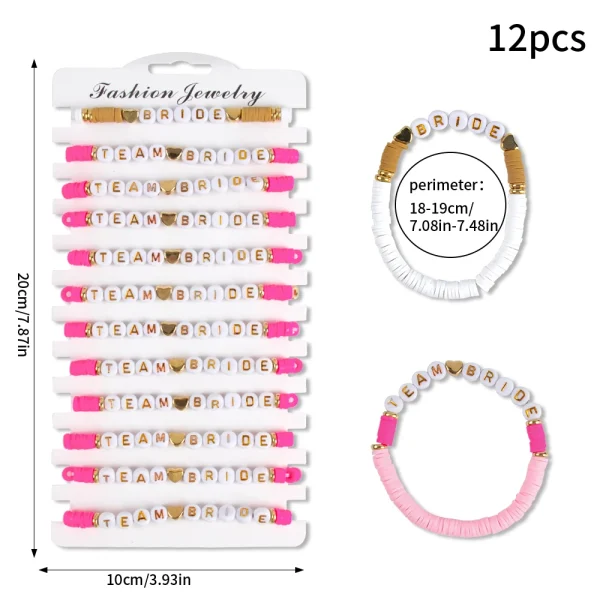 bracelet extensible EVJF rose