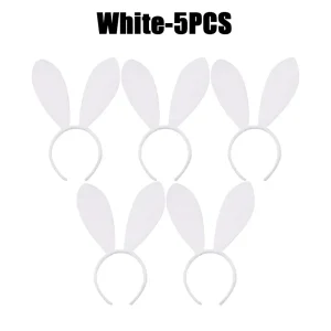 set oreilles de lapin blanc