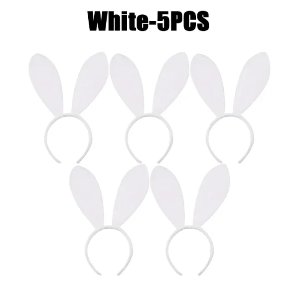 set oreilles de lapin blanc