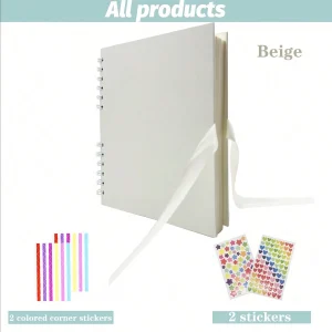 album photo scrapbook 29 x 21,5 cm beige
