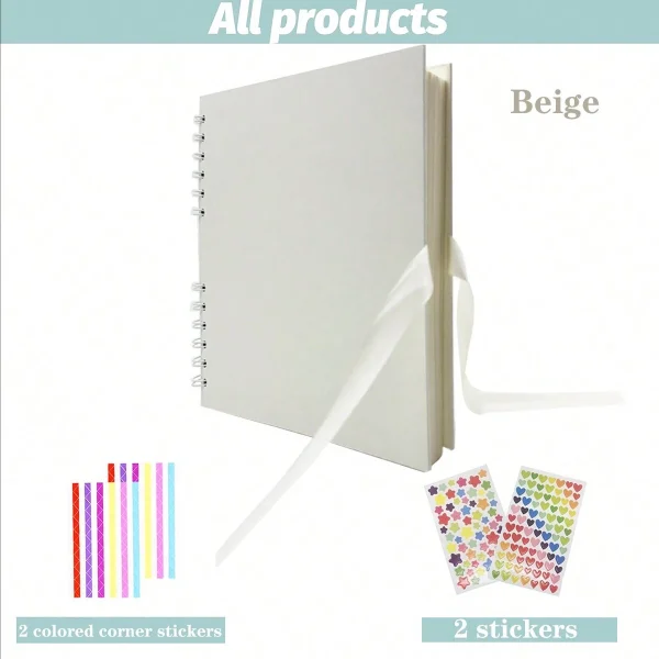 album photo scrapbook 29 x 21,5 cm beige