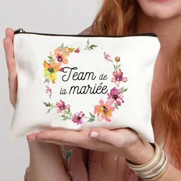 pochette evjf team de la mariée fuchsia