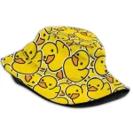 chapeau réversible canard jaune