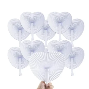 Eventail Pliant Blanc 510 Pcs